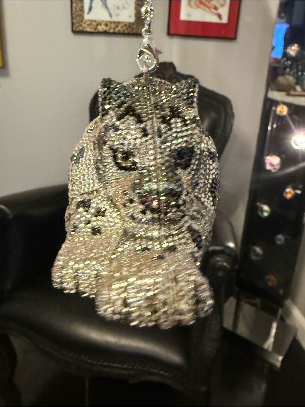 Judith Leiber Wildcat Snow Leopard - Picture 9 of 12